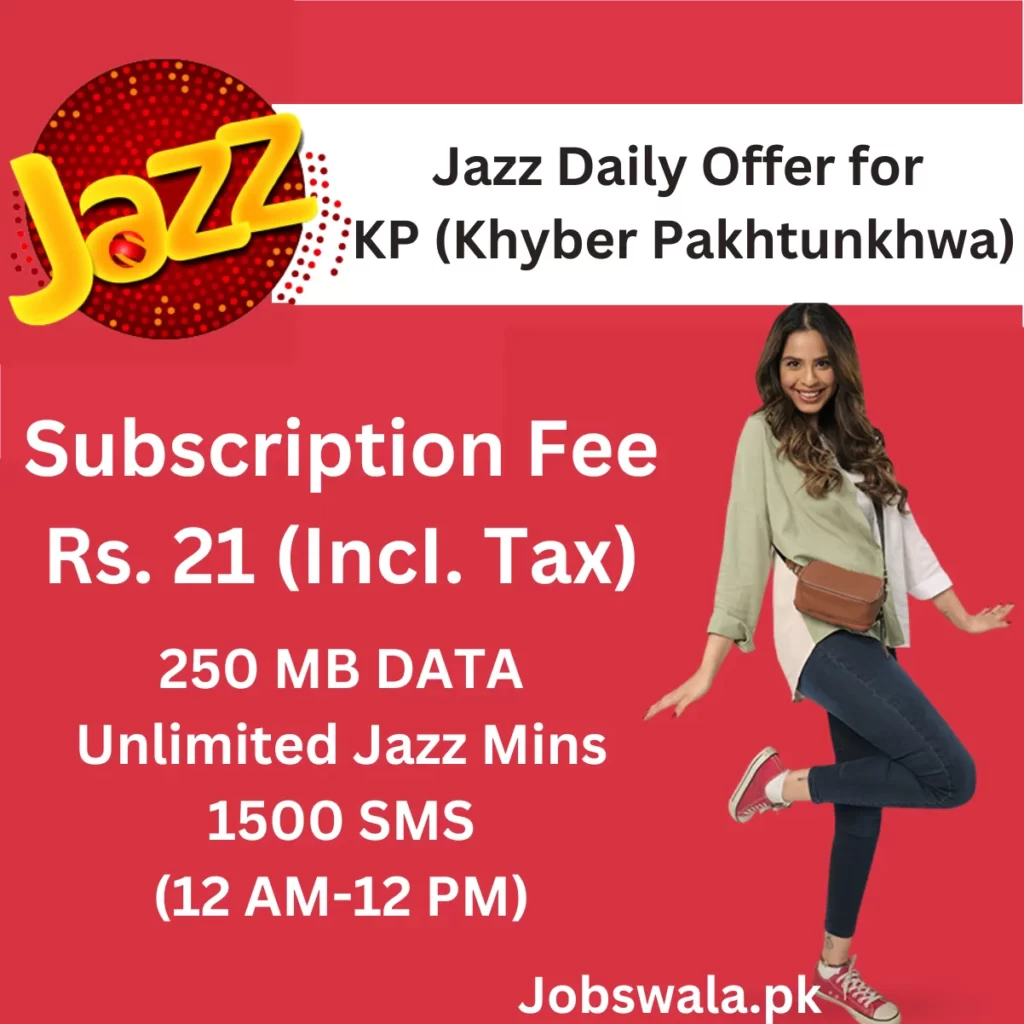 Jazz Daily Offer for KP (Khyber Pakhtunkhwa)