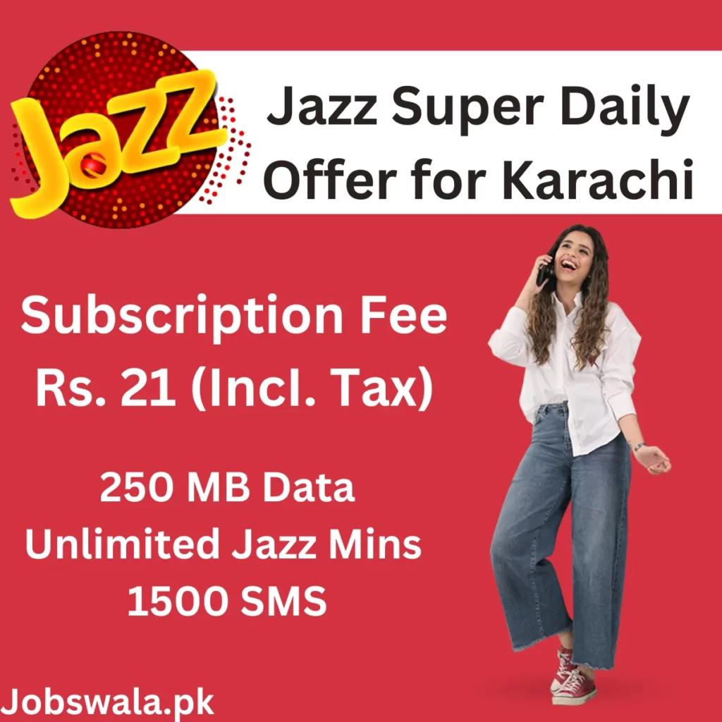 Jazz Super Daily Offer for Karachi