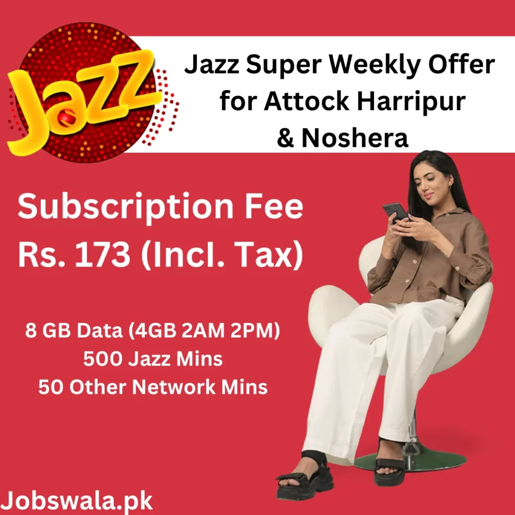 Jazz Super Weekly Offer for Attock Harripur & Noshera 