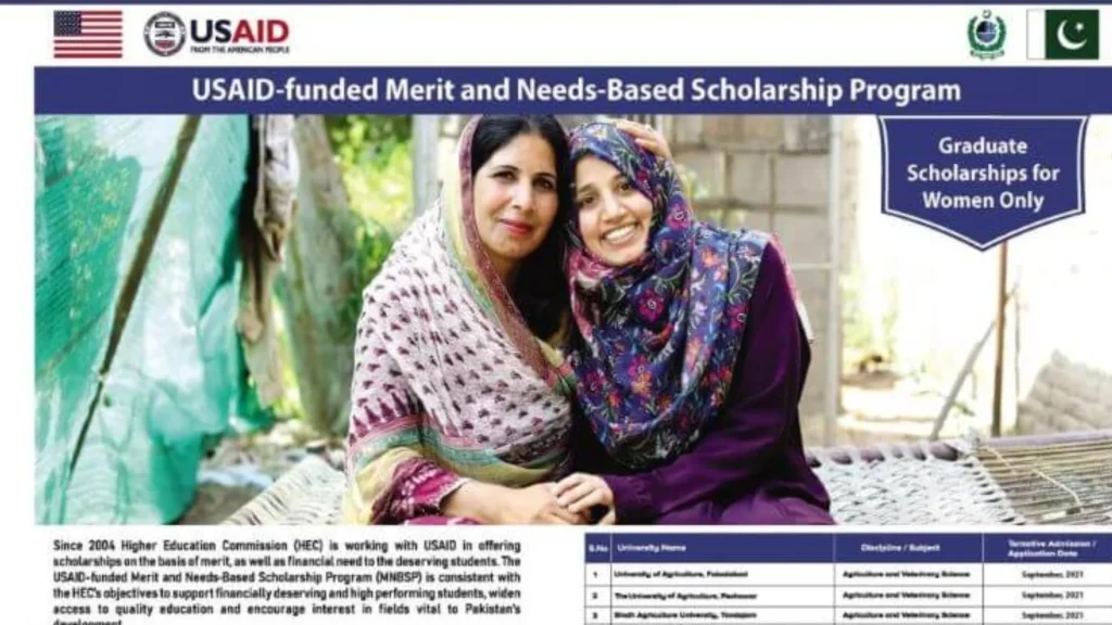 USAID Scholarships for Flood-Affected Students