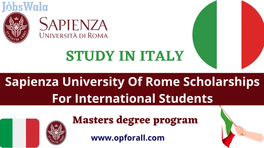 Sapienza University Scholarships Italy 2024 Fully Funded 