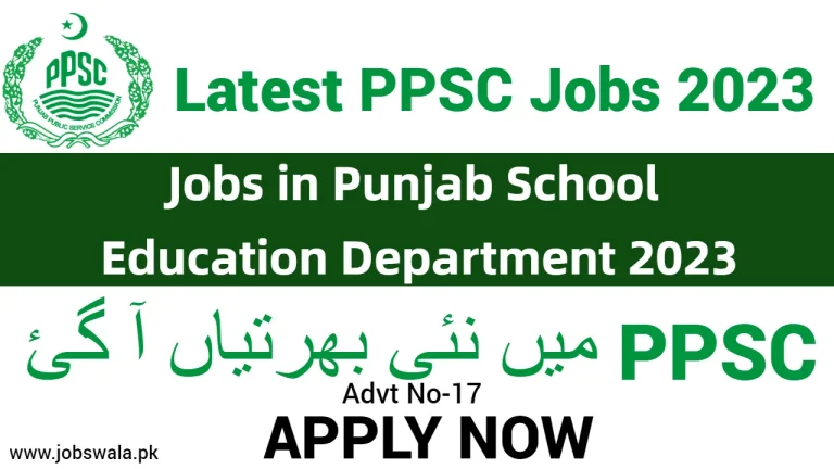 Jobs in Punjab School Education Department 2023