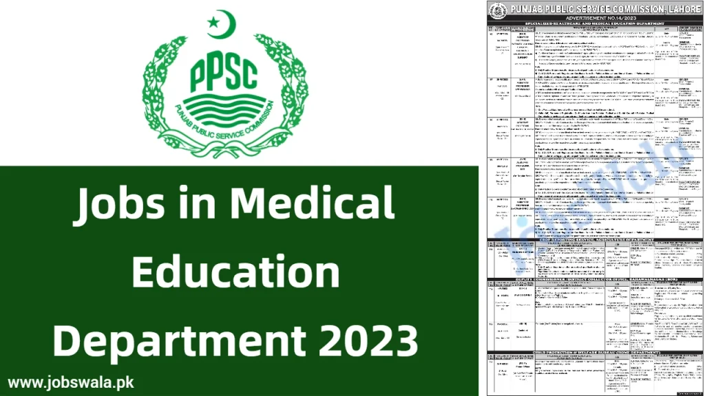 Jobs in Medical Education Department 2023