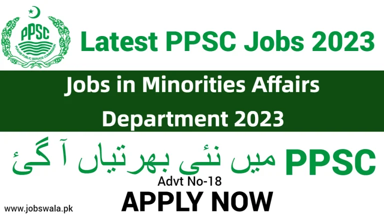 Jobs in Minorities Affairs Department 2023