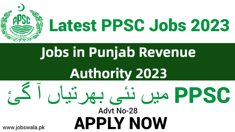 Jobs in Punjab Revenue Authority 2023