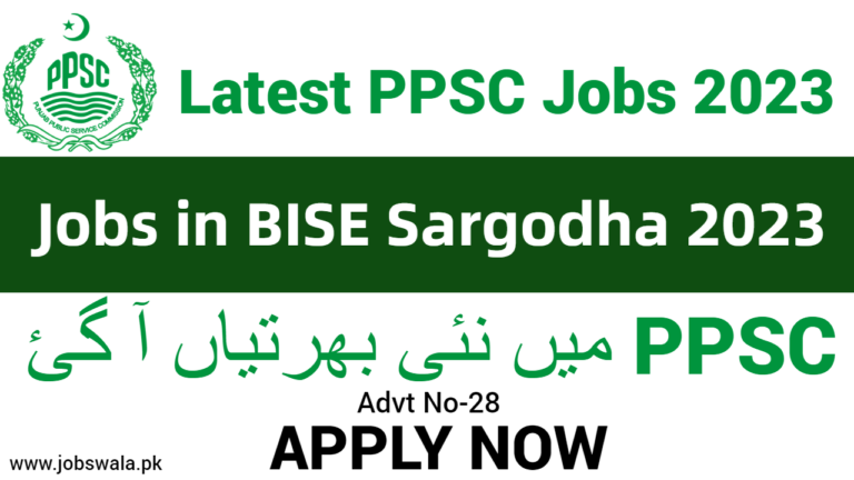 Jobs in BISE Sargodha 2023