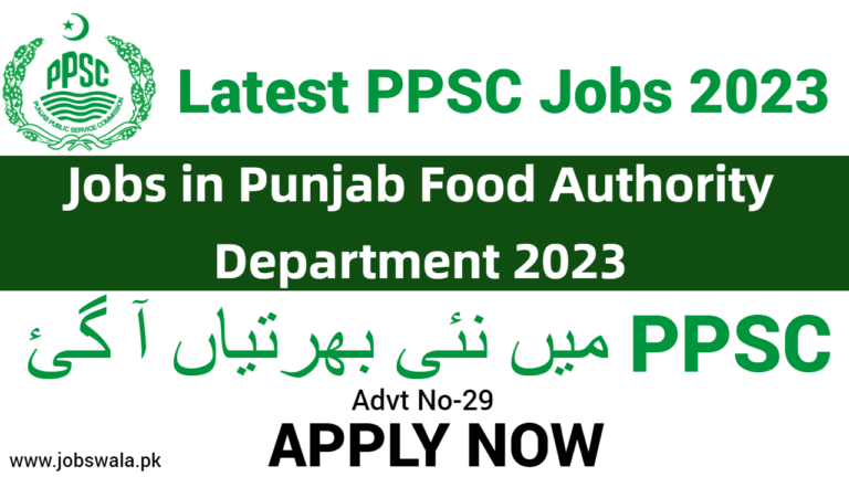 Jobs in Punjab Food Authority Department